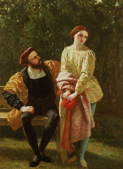 Orsino und Viola von Frederick Richard Pickersgill